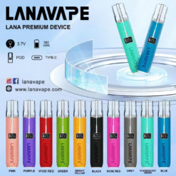 LANA皮革電子菸主機 通用SP2、RELX、等一代煙彈 ｜可調瓦數電子煙，380mAh電池，Type-C快充