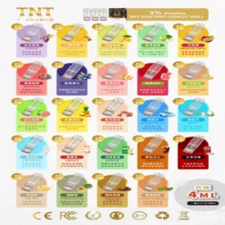 TNT Vape T·ONE 電子菸弹 - 5種系列24種口味选择，3%尼古丁，一盒3入（3*4ml），通用一代煙彈，台灣現貨 711到付